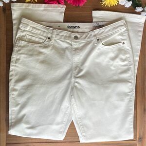 Women’s Sonoma Goods For Life Midrise Bootcut Jeans Size 16 Long White